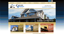 Desktop Screenshot of cascaderoofingportland.com